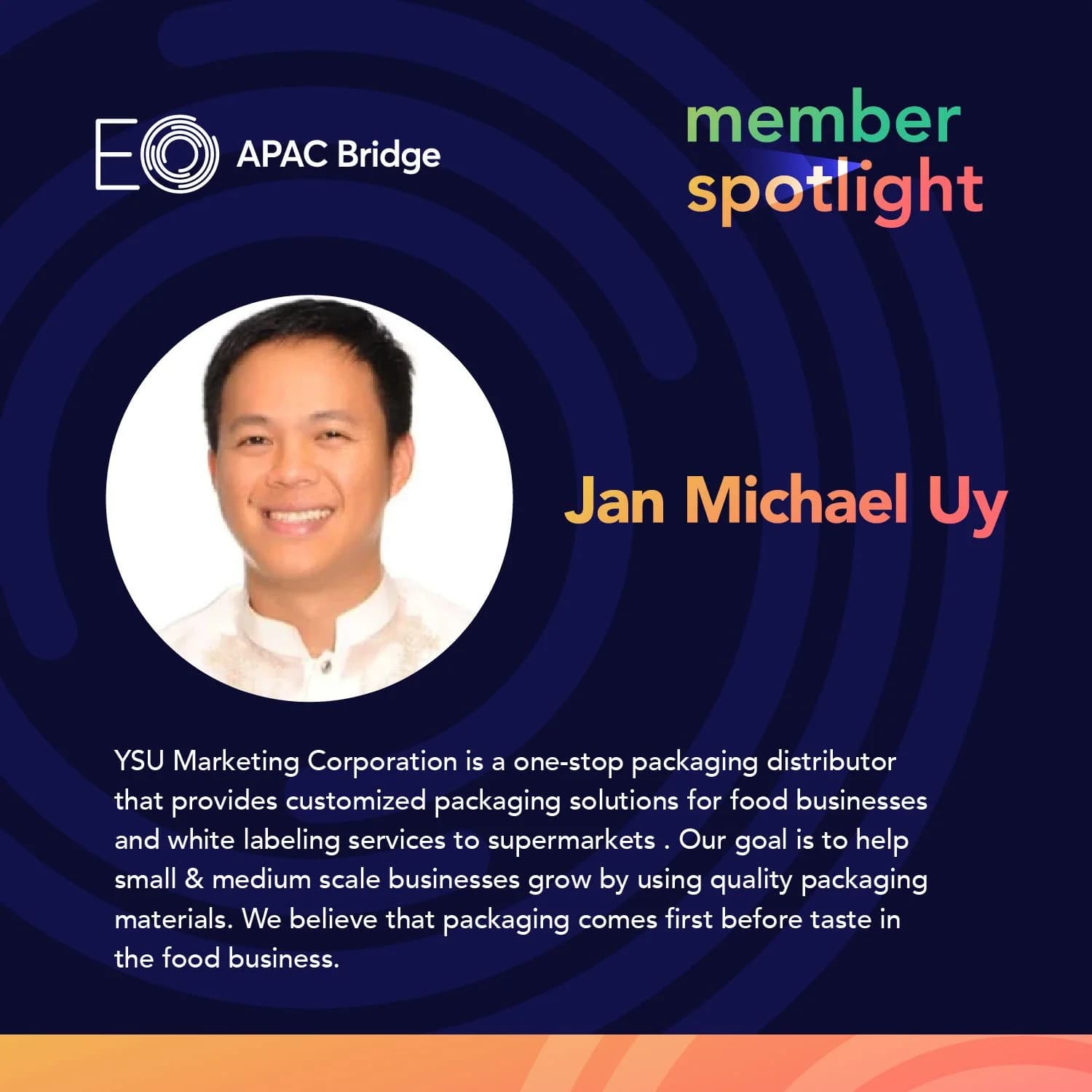 Member Spotlight: Jan Michael Uy